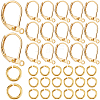 SOFPLATE 200Pcs Brass Leverback Earring Findings KK-SP0001-05G-1