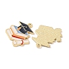 Study Supplies Theme Alloy Enamel Pendants ENAM-WH0061-20C-01-1