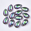Transparent K9 Glass Pendants GGLA-S055-9x16-001VO-1