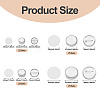 100 Sets 4 Styles Flat Round Sublimation Blank Badge Button Parts DIY-TA0013-64-5