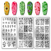 Stainless Steel DIY Nail Art Templates MRMJ-WH0092-023-1