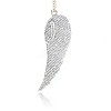 Antique Silver Plated Alloy Wing Big Pendants ALRI-N019-04-2