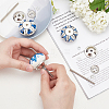 6Pcs 3 Styles Printing Porcelain Drawer Knobs FIND-GA0001-29B-3
