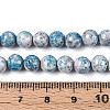 Dyed Synthetic Fossil Beads Strands G-T139-6mm-66G-5