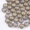 Electroplate Glass Beads X-EGLA-S178-02F-1