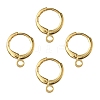 Brass Huggie Hoop Earring Findings KK-YW0001-51-2