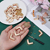 20 Sets Alloy Bag Corner Protectors FIND-OC0013-93-3