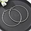 Tarnish Resistant 304 Stainless Steel Big Hoop Earrings X-EJEW-F105-01P-2