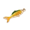 Alloy Enamel Pendants PALLOY-P313-09B-G01-2