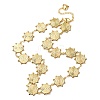304 Stainless Steel Sun Link Chain Necklaces for Women NJEW-G178-14G-4