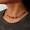 Natural Agate Bead Necklace for Women IO4742-2