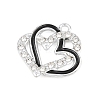 Alloy Rhinestone Pendants RB-CBA332B-07B-P-2