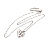 Non-Tarnish 304 Stainless Steel Heart Pendant Necklaces for Women LS-EJEW-Z044-01P-2