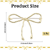 Bowknot Alloy Brooches for Women JEWB-WH20003-09LG-2