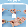 6Pcs 6 Styles 304 Stainless Steel Cable Chain Empty Macrame Pouch Necklace Making NJEW-WR00009-3