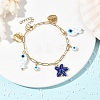 304 Stainless Steel Paperclip Chains Bracelets for Women BJEW-JB14198-02-1