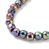 Electroplated Non-magnetic Synthetic Hematite Beads Strands G-G862-02B-3