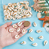 60Pcs 6 Styles Natural Cowrie Shell Pendants PALLOY-ME00013-3