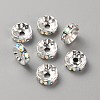 Glass Rhinestone Spacer Beads RB-TAC0006-01S-02-2