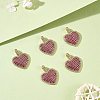 5Pcs Eco-Friendly Brass Micro Pave Cubic Zirconia Pendants KK-SZ0005-68-2