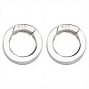 2Pcs 925 Sterling Silver Spring Gate Rings STER-SC0001-36A-1