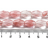 Cherry Quartz Glss Beads Strands G-P520-C04-01-5