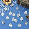 60Pcs 6 Styles Religion Tibetan Style Alloy Pendants FIND-CJ0005-79-6
