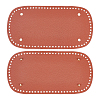   2Pcs PU Leather with Iron Oval Bottom FIND-PH0001-99B-1