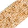 Heated Natural Citrine Beads Strands G-B175-B01-4x6mm-2