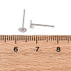 Tarnish Resistant 304 Stainless Steel Flat Round Blank Peg Stud Earring Findings STAS-S028-23-3