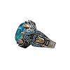 Oval Alloy with Glass Finger Rings FS-WG0E890-01-5