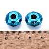 UV Plating Iridescent Transparent Acrylic European Beads OACR-E033-22-03-3