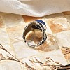 Natural Lapis Lazuli Adjustable Rings RJEW-I108-03AS-02-3