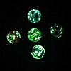 Luminous Handmade Gold Sand Lampwork Beads X-FOIL-B001-07-2