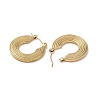 201 Stainless Steel Half Hoop Earrings for Women EJEW-G385-24G-2