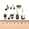 14Pcs 7 Styles Music Theme Alloy Enamel Pendants FIND-FP0002-97-4