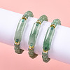 Natural Green Aventurine Beads Stretch Bracelets BJEW-T022-04L-4