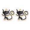 Alloy Enamel Kitten Pendants PALLOY-T056-71A-2