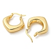 Rack Plated Chunky Rhombus Brass Hoop Earrings for Women EJEW-Z048-14G-2