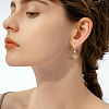 16Pcs Brass Hoop Earring Findings FIND-DC0006-91G-6
