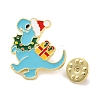 Christmas Theme Dinosaur Enamel Pins JEWB-M043-02A-3