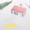 Transparent Plastic Packaging Boxes with Hinged Lid AJEW-WH20060-90B-7