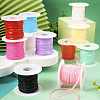 10 Rolls 10 Colors PVC Synthetic Rubber Cord RCOR-TA0001-01-12