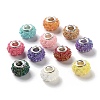 AB Color Resin Rose Flower European Beads RESI-M001-05-1