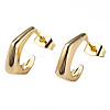 Brass Stud Earring Findings KK-N233-366-6