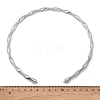 6.5mm Twist Iron Chain Necklaces NJEW-G163-01P-5