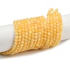 Natural Yellow Jade Bead Strands LS-G-K121-01-4mm-4