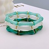 Acrylic Bamboo Joint Beaded Bracelets for Women FS-WG26A21-21-1