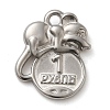 304 Stainless Steel Pendants STAS-M070-08P-1