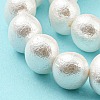 Natural Wrinkle Shell Beads Strands SHEL-F008-02-4
